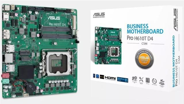  采用入门级 Intel H610 芯片组 华硕发布 H610 Thin Mini-ITX 主板 