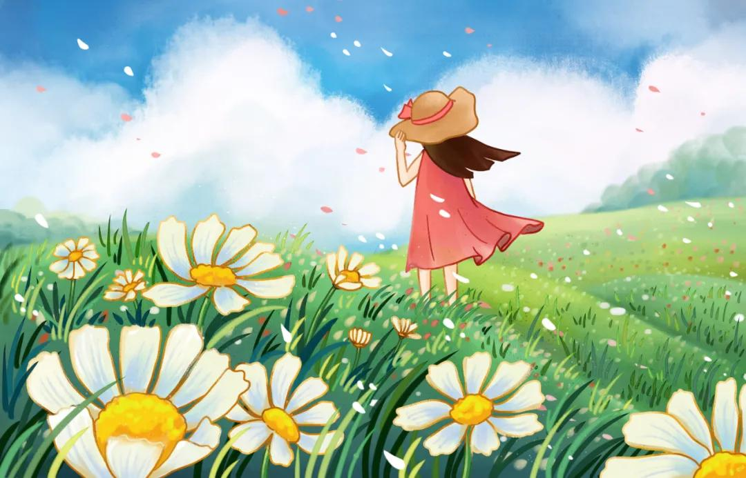 小雏菊花语（儿童画教程｜笔触排列出美丽的花朵《清新动人的小雏菊》）
