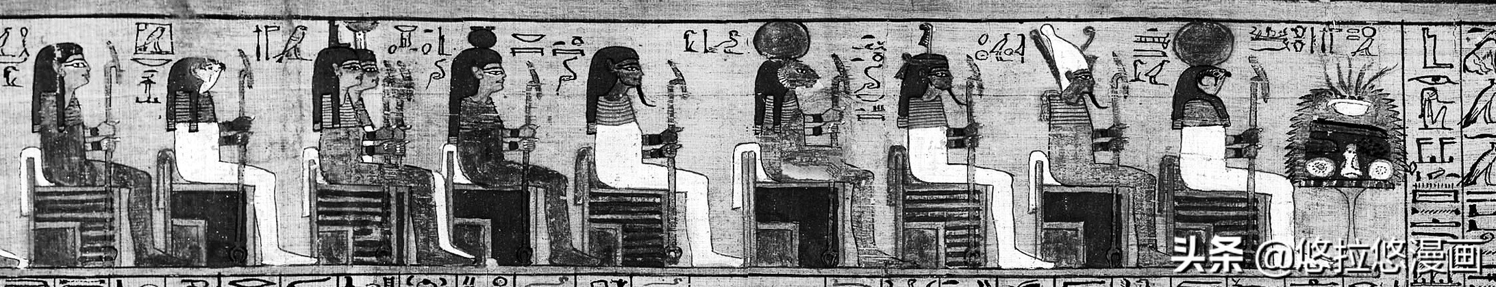 埃及神话人物（二十五幅漫画，带您一起认识埃及神祇（一））