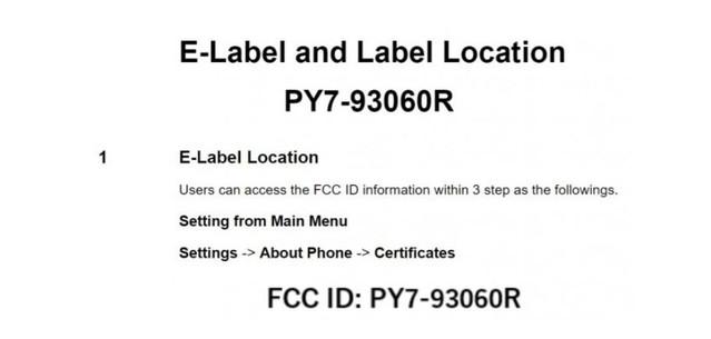 或是 Xperia 5 IV FCC 近日认证一款索尼智能手机
