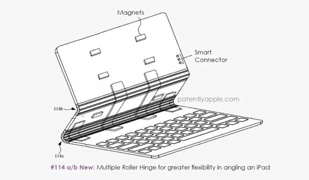 苹果 iPad Pro 妙控键盘新专利曝光：可提供更大灵活性