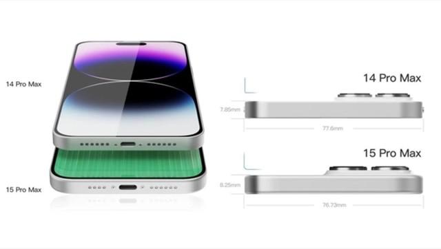 iPhone 15 Pro Max 曝光：更厚更重了