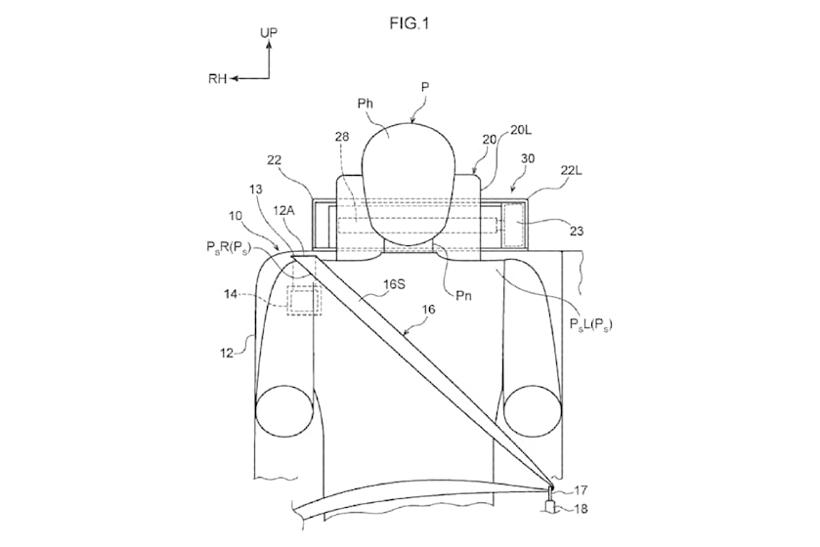 丰田新安全气囊设计专利：保护乘员脖子与肩膀