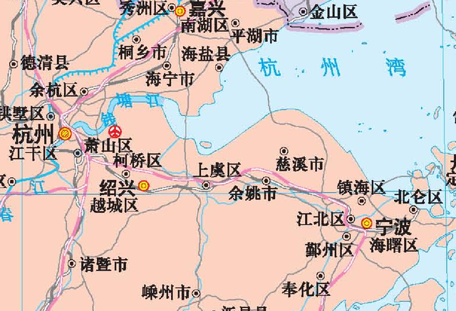 余姚位于我国东部经济地带的浙江省东部,杭州湾的南岸,绍兴市与宁波市
