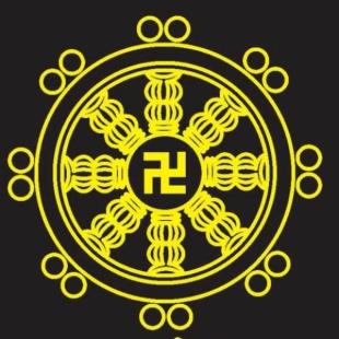 反万和卍两个z右旋,汉语念万,不同卐是上古时代许多部落的一种符咒