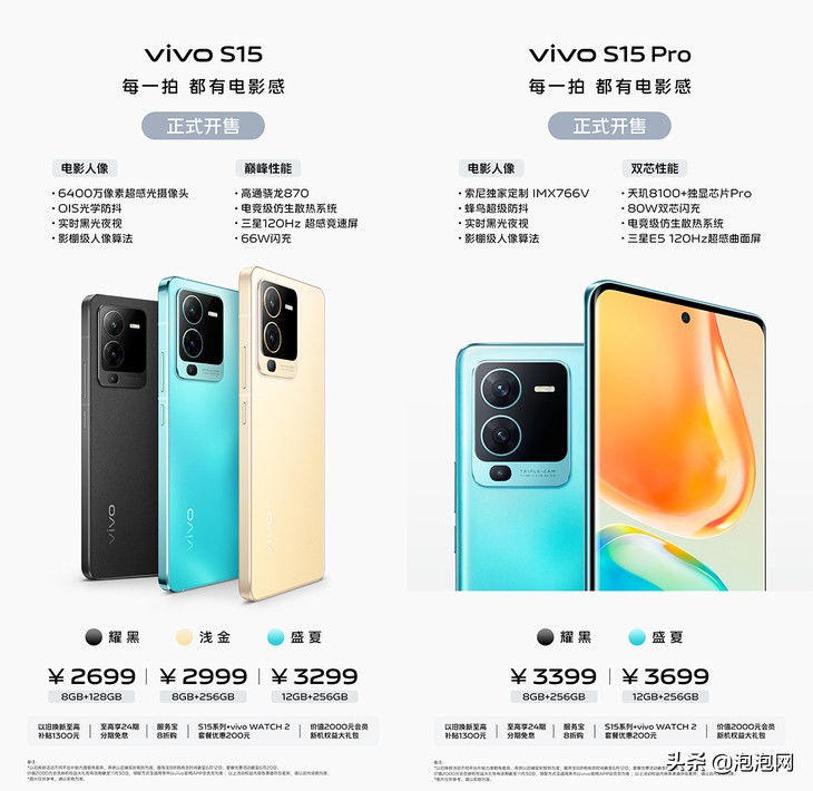vivo手机最新款（vivo S15系列正式开售，2699元起）