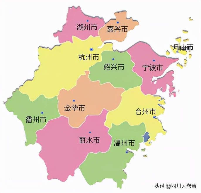 浙江行政区划表图片