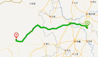 双城市单城镇至吉林省榆树市路线详细