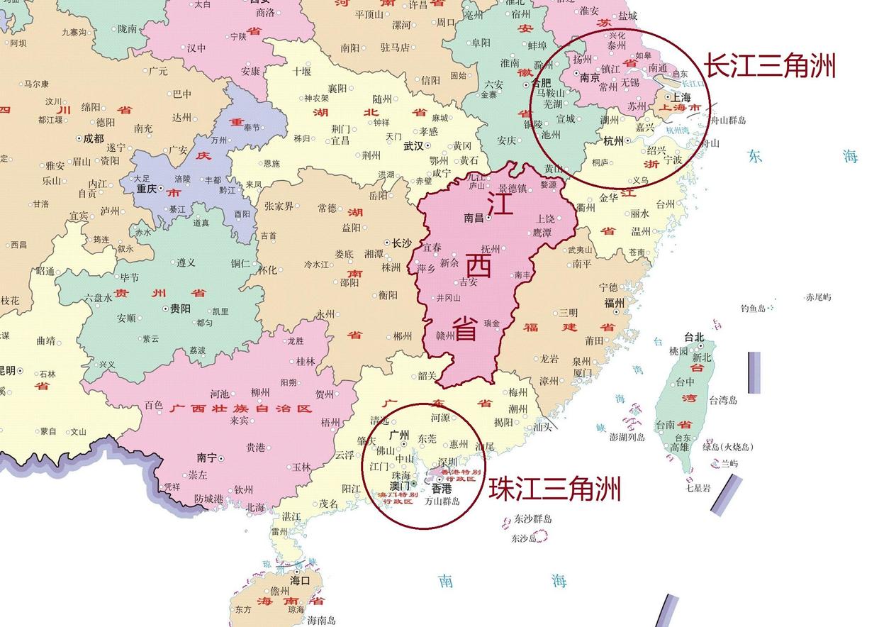 江西的简称（为什么江西省离长三角和珠三角都比较近，但是经济却发展不起来？）